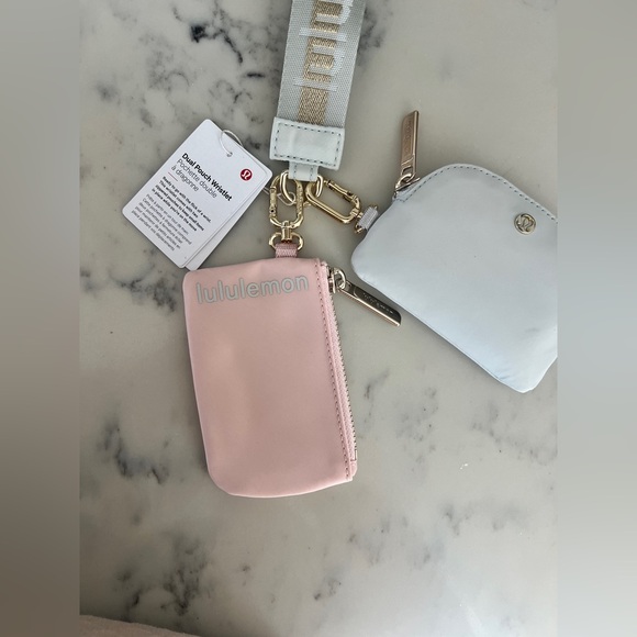 Lululemon Pink and Gray Wristlet Set NWT - Picture 2 of 9